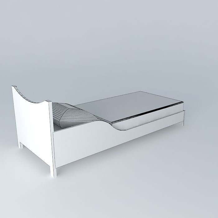 Toddle bed Free 3D model_3