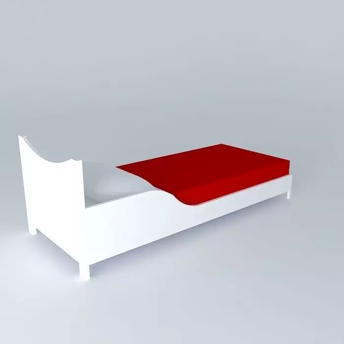 Toddle bed Free 3D model_0