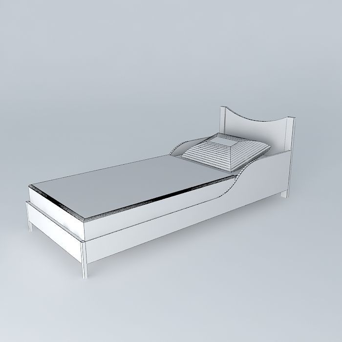 Toddle bed Free 3D model_4