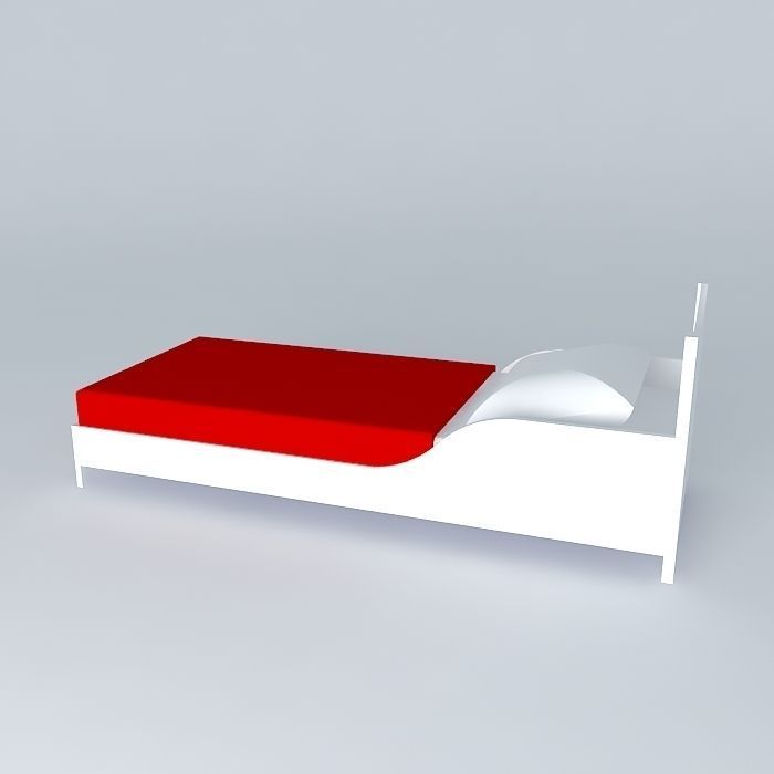 Toddle bed Free 3D model_1