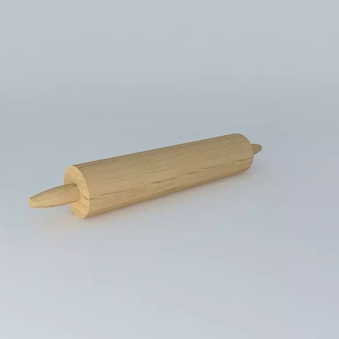 Rolling pin Free 3D model_0
