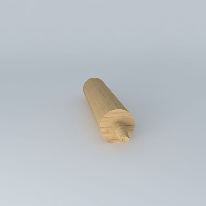 Rolling pin Free 3D model_2