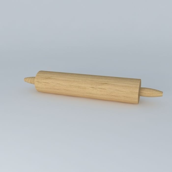 Rolling pin Free 3D model_1