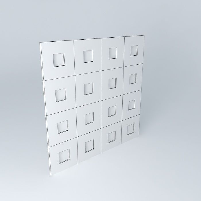 Panel art Free 3D model_3