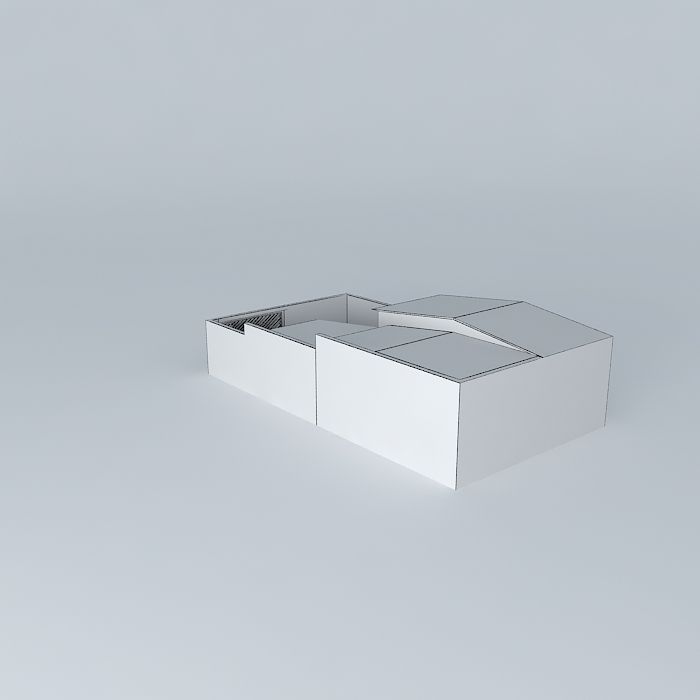 Garage exterior Free 3D model_4