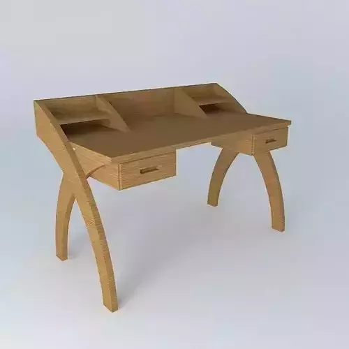 Desk wooden with two drawers
