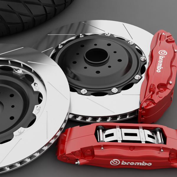 Savini Forged SV-26S Wheel and Tire 3D model_6