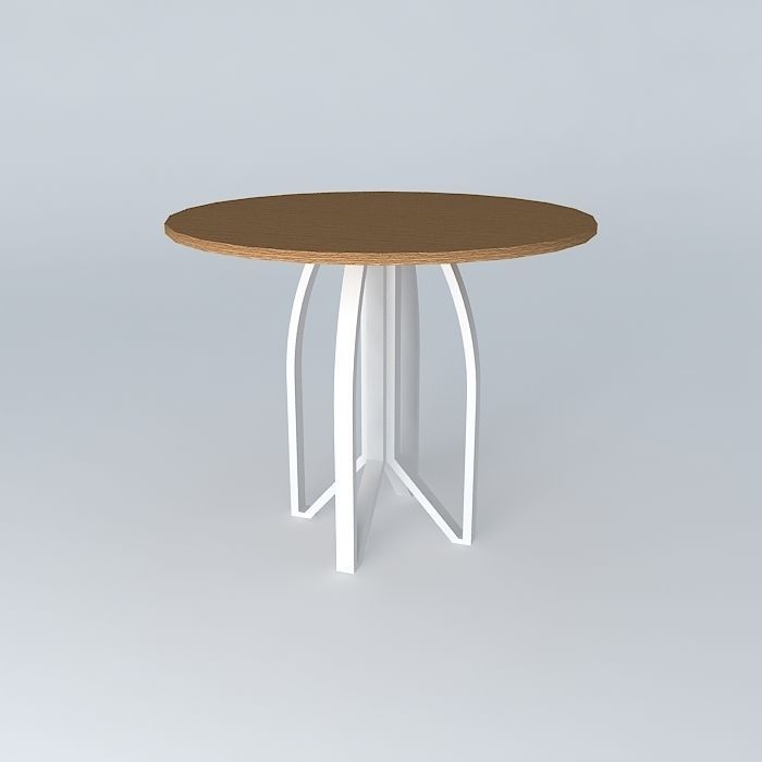 Small dinner table Free 3D model_1