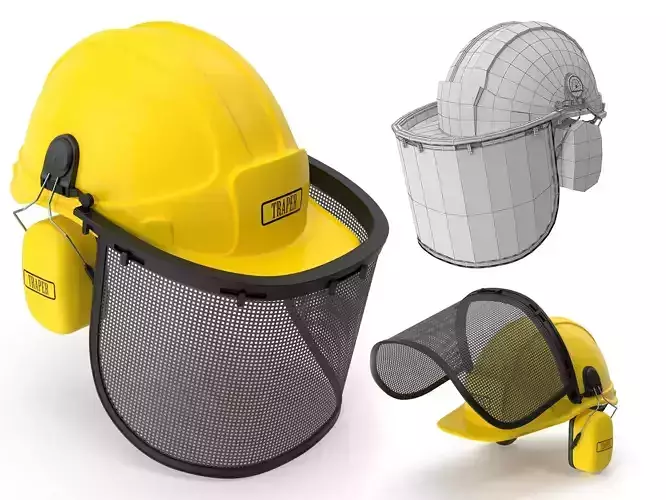 Safety Helmet with Face and Ears Cover