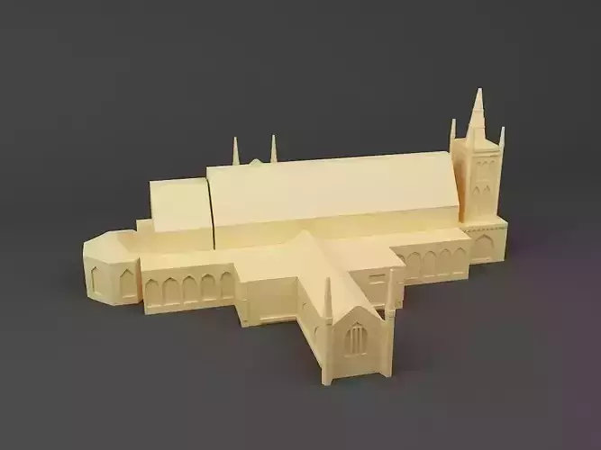 St Andrews Cathedral Singapore  3D print model