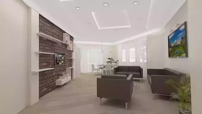 living room  dining room