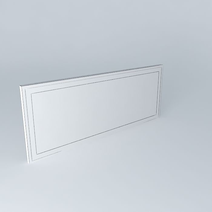 Painting abstract framed piece of art Free 3D model_4