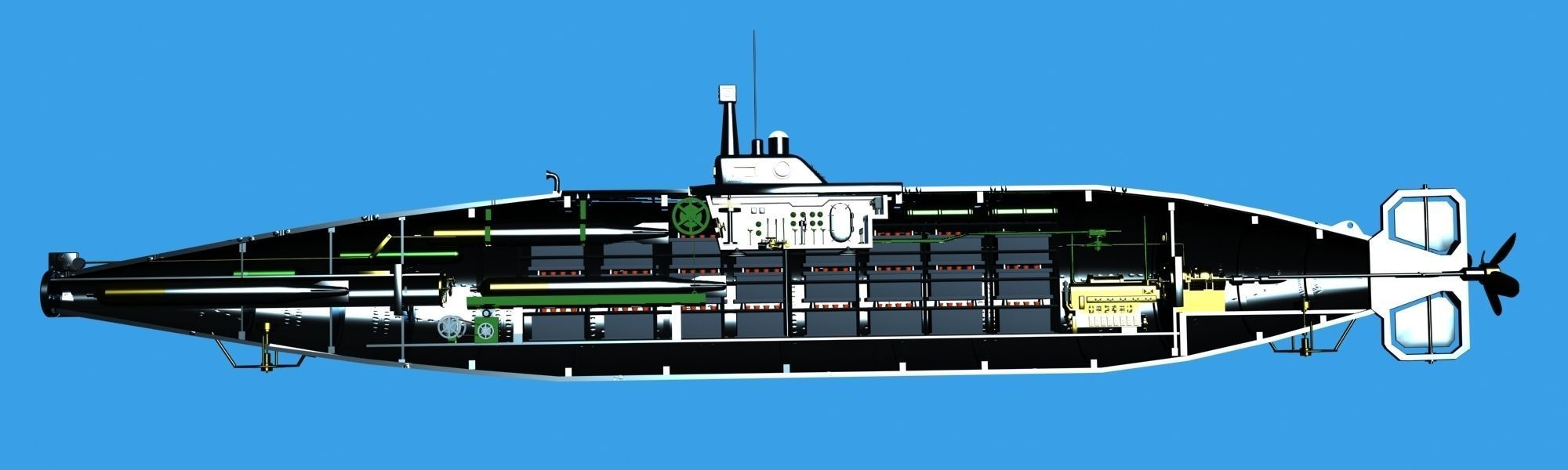 Isaac Peral sub full model 3D model_16