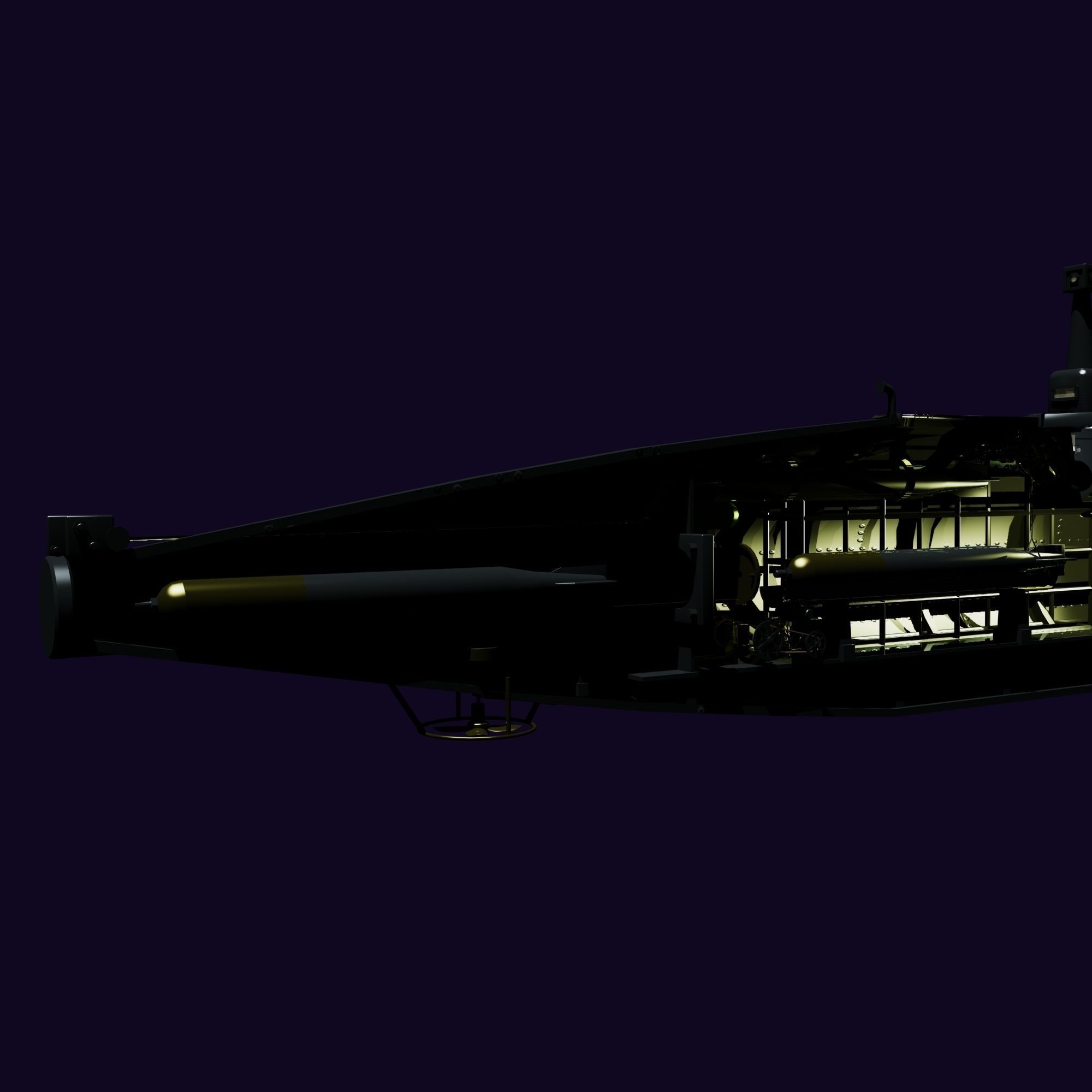 Isaac Peral sub full model 3D model_8