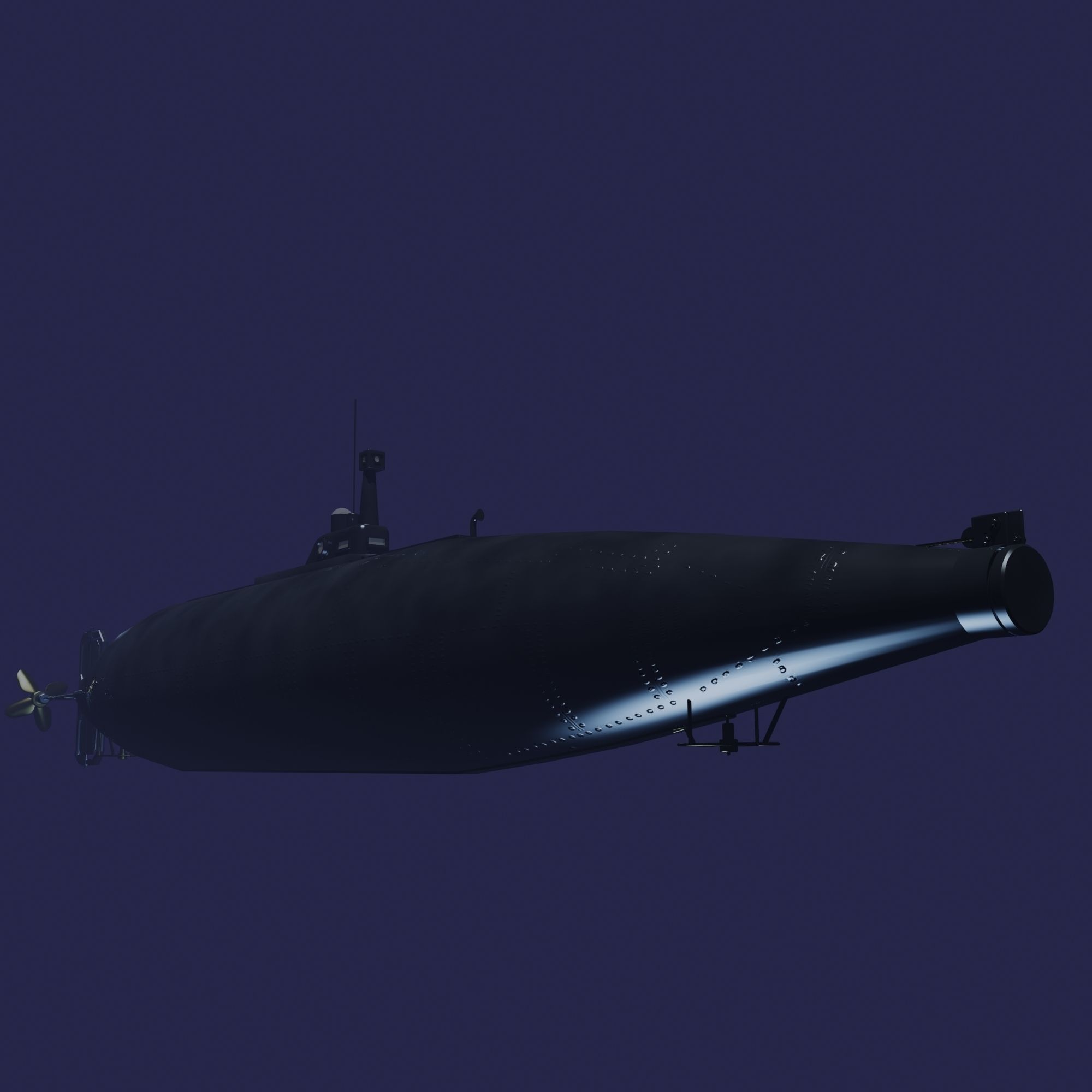 Isaac Peral sub full model 3D model_1