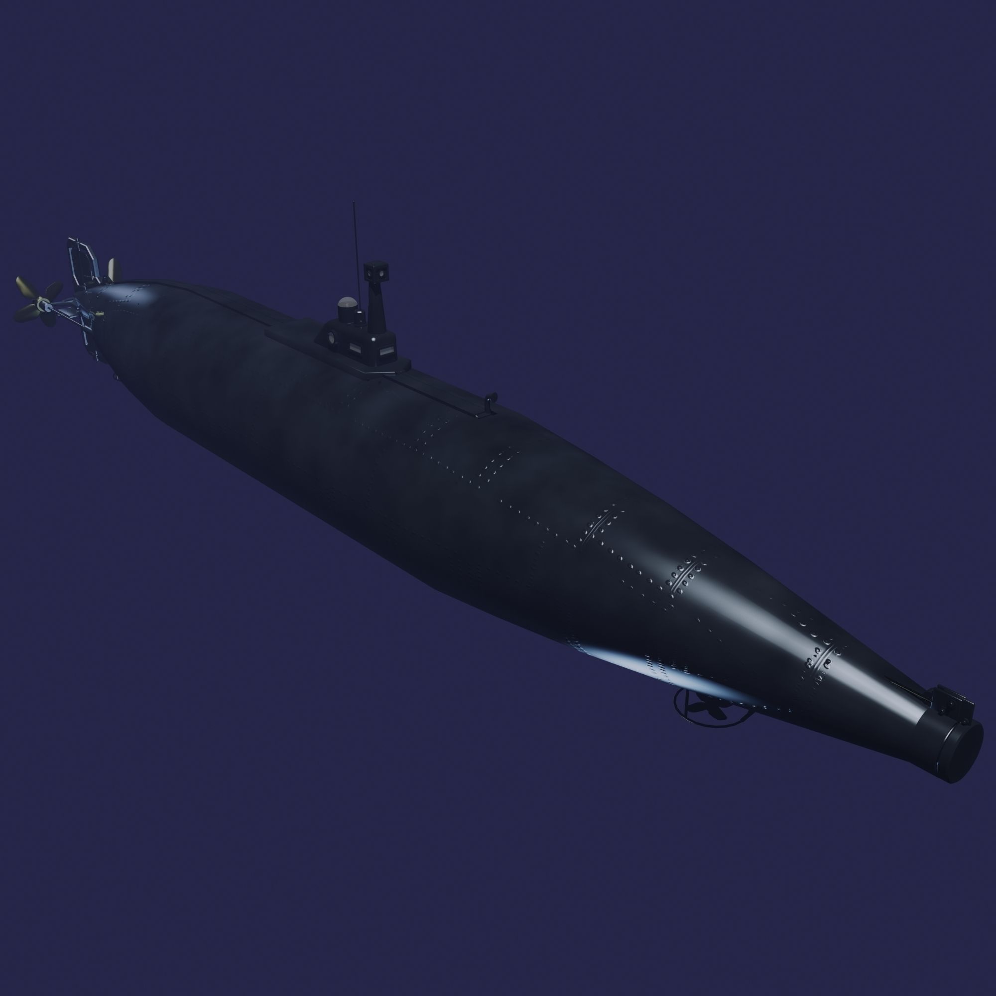 Isaac Peral sub full model 3D model_3