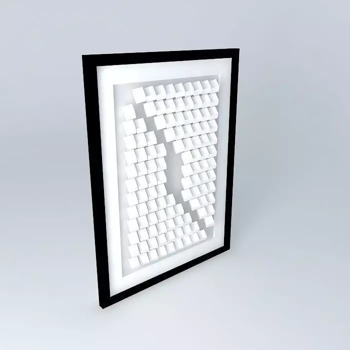 Framed picture Free 3D model