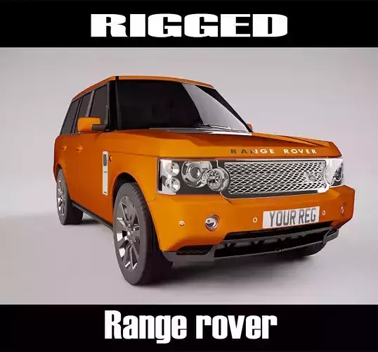 Range Rover Rigged Low-poly 3D model