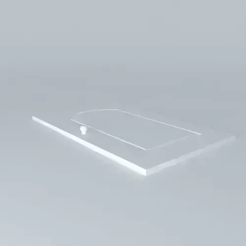 Beveled inner cabinet door