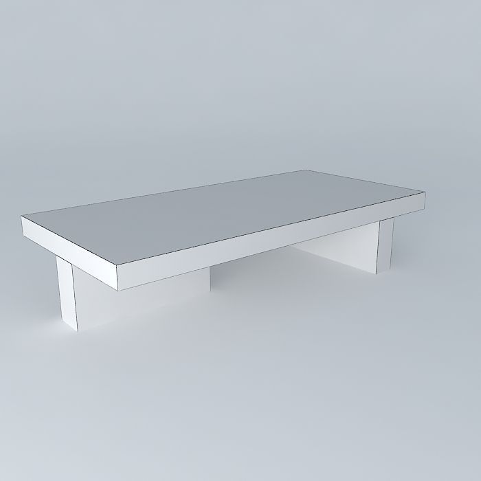 Coffee table Free 3D model_4