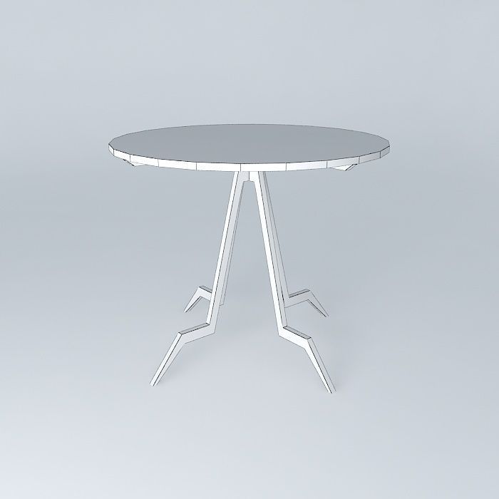 Spider side table Free 3D model_3