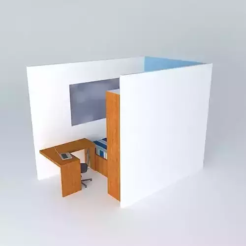 Small bedroom interior Free 3D model