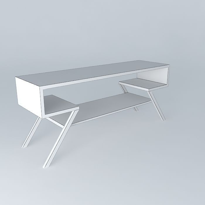 TV table Free 3D model_3
