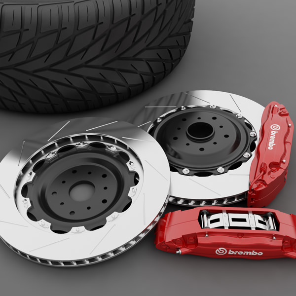 Savini Forged SV-29S Wheel and Tire 3D model_5