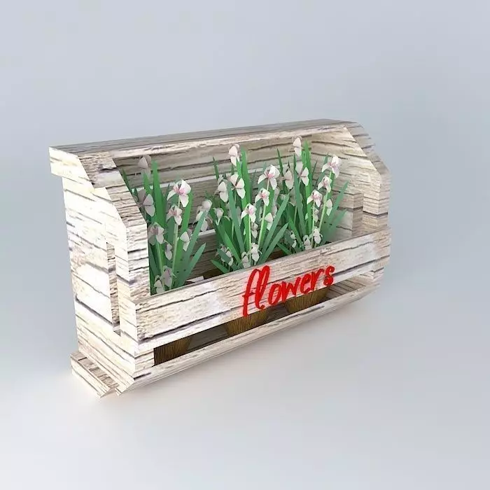 Wall mounted plant rack Free 3D model