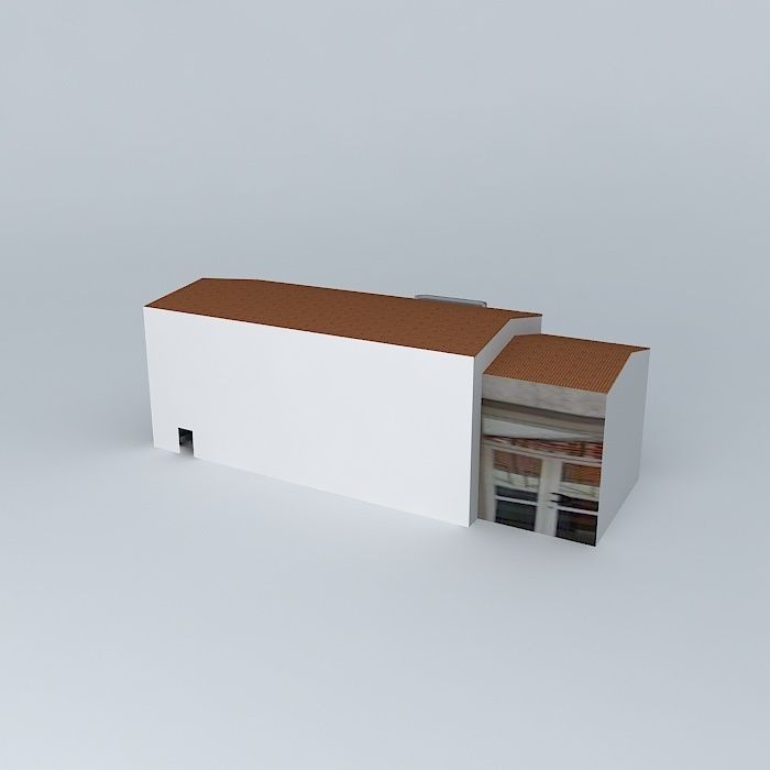 Building apartment Free 3D model_2