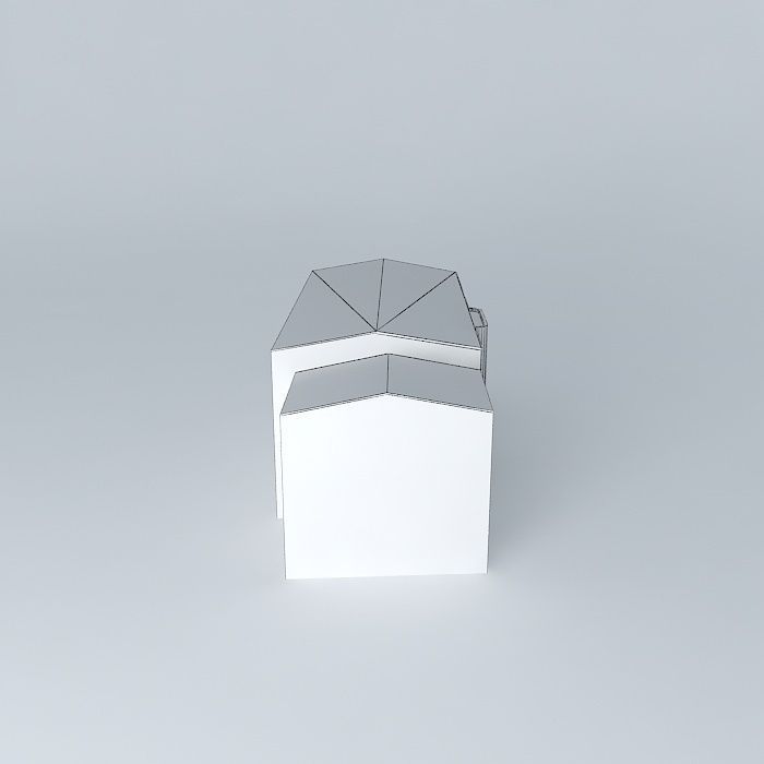 Building apartment Free 3D model_4