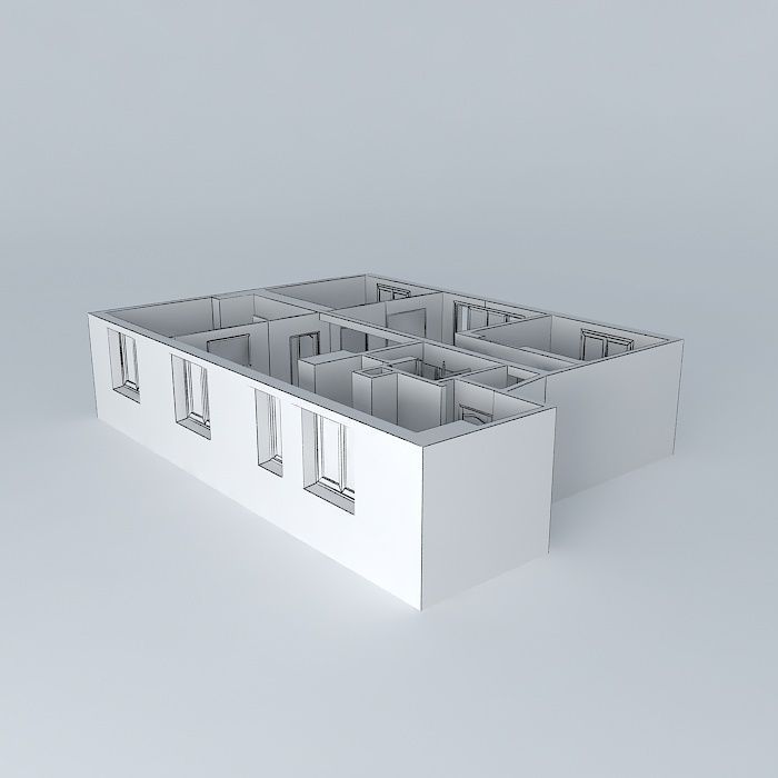 Appart house Free 3D model_3