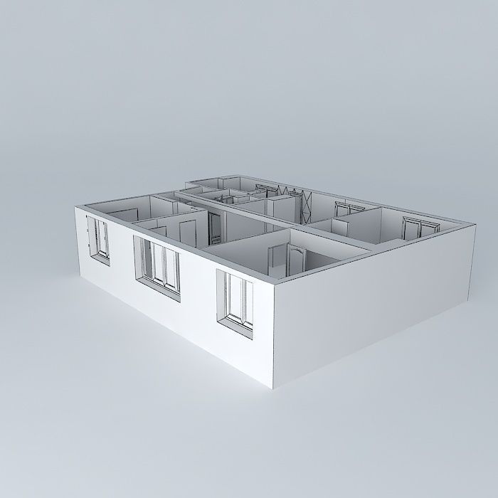 Appart house Free 3D model_4