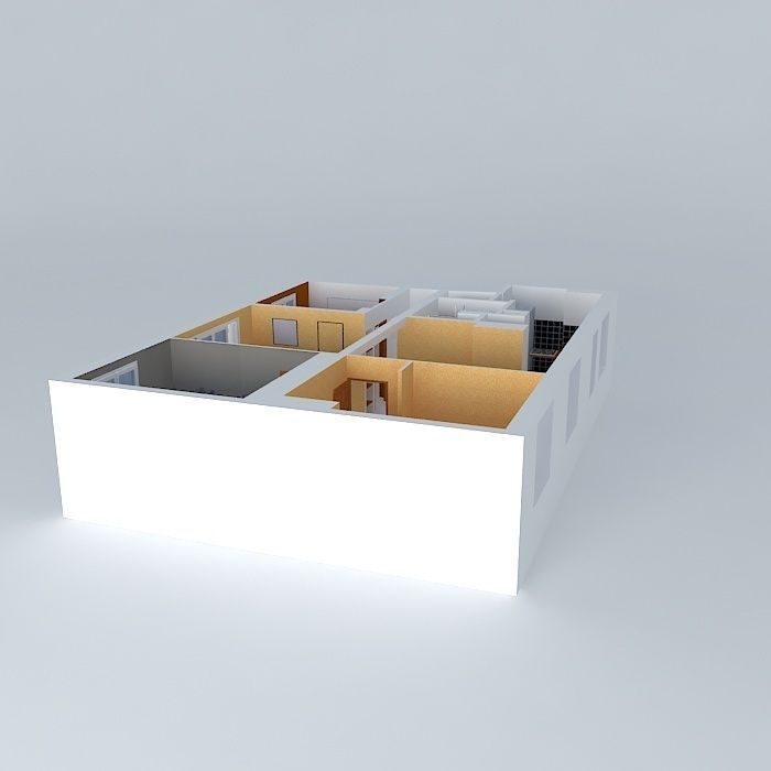 Appart house Free 3D model_1