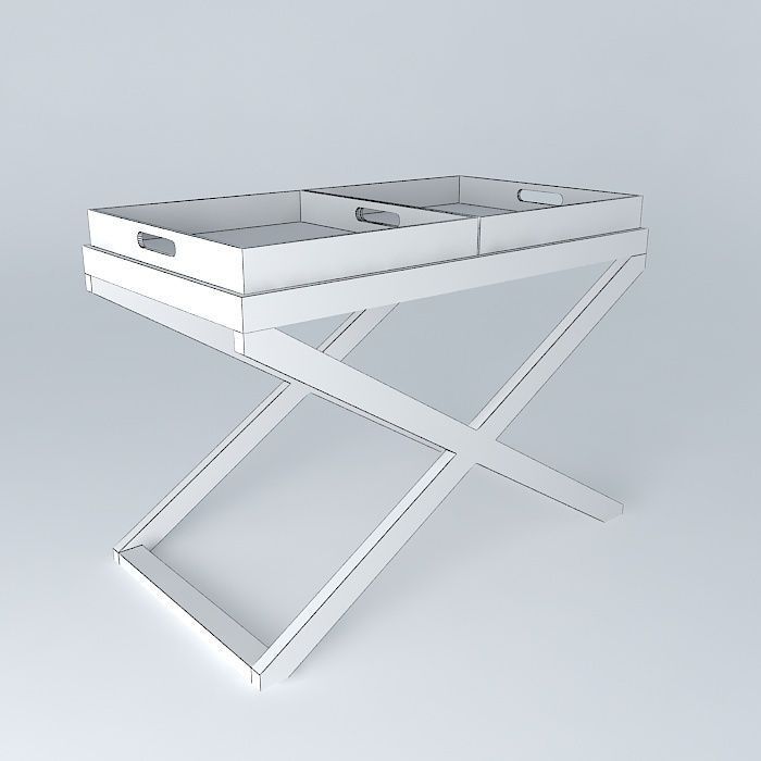 Tray coffee table Free 3D model_3