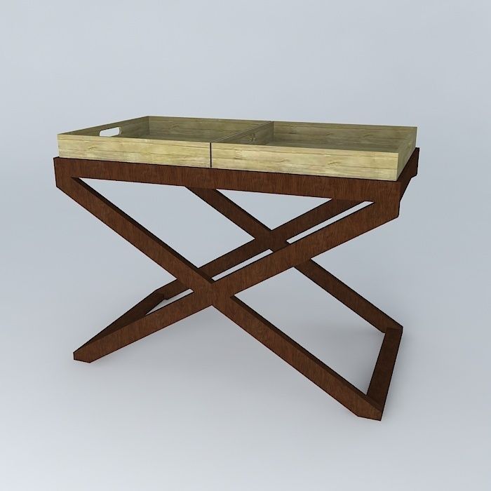 Tray coffee table Free 3D model_1