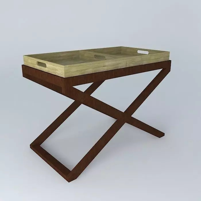 Tray coffee table Free 3D model_0
