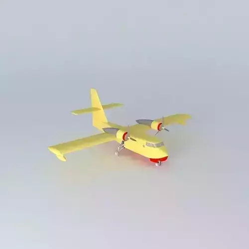 A CANADAIR airplane with propellers