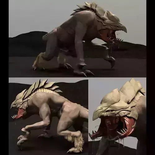 King of Predators Rigged Model 3D model