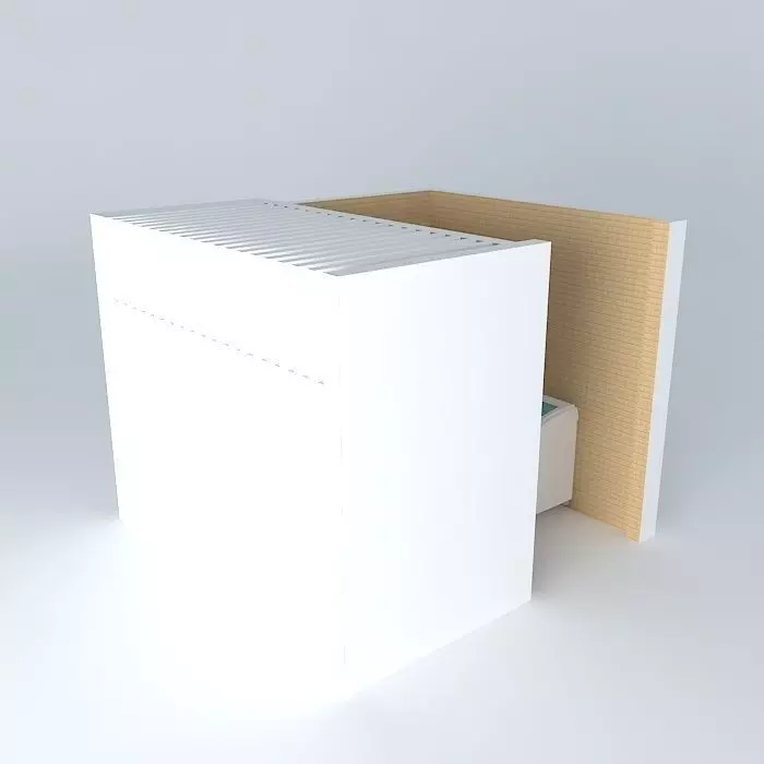 Laundry room interior Free 3D model_0