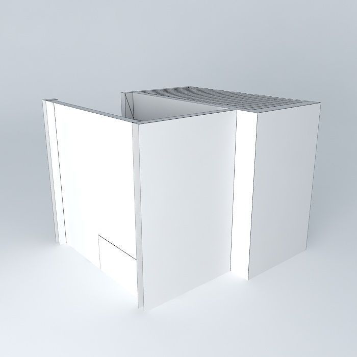 Laundry room interior Free 3D model_4