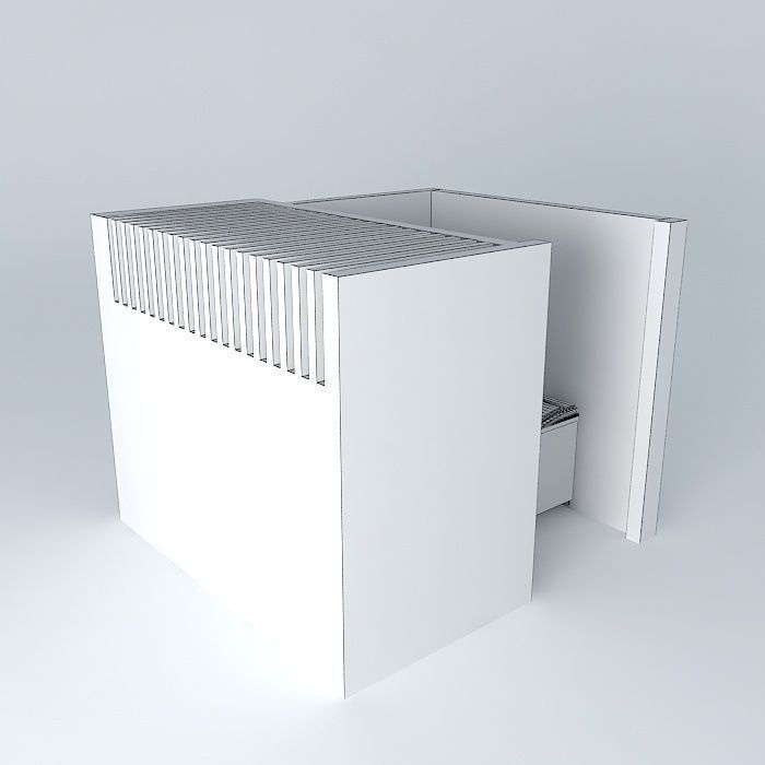 Laundry room interior Free 3D model_3