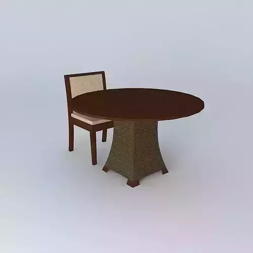 Dinner table and chair