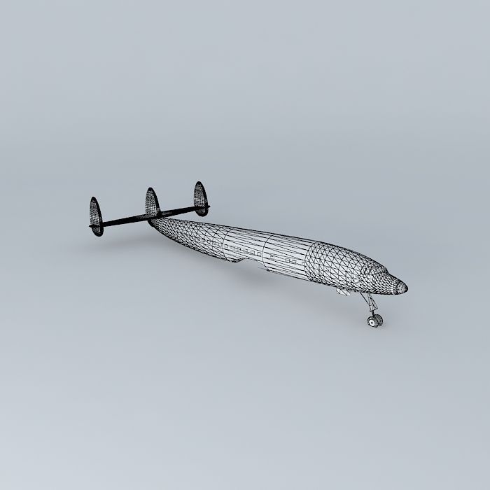 Super Constellation 01 Free 3D model_4