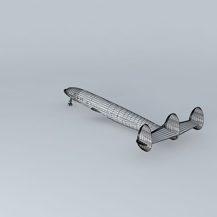 Super Constellation 01 Free 3D model_3