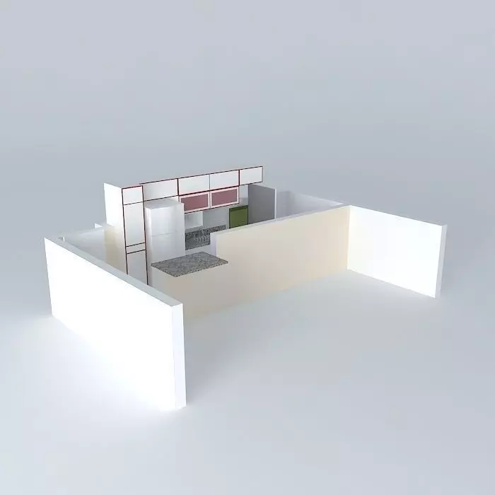 Kitchen interior free 3D model | CGTrader