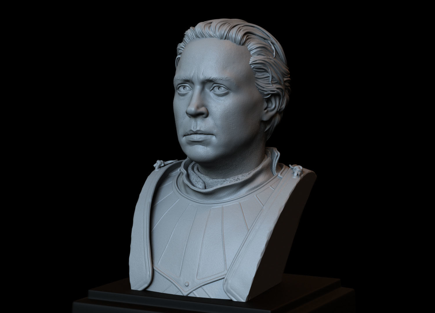 Brienne of Tarth from Game of Thrones Bust 200mm 3D print model_4
