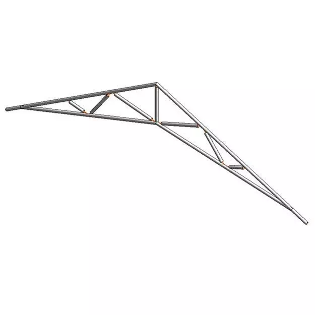 14 Common and Scissors Standard Trusses 3D model_0