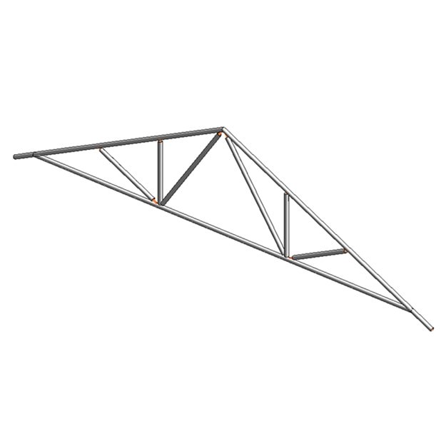 14 Common and Scissors Standard Trusses 3D model_1