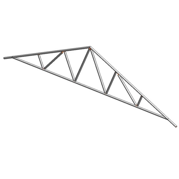 14 Common and Scissors Standard Trusses 3D model_2